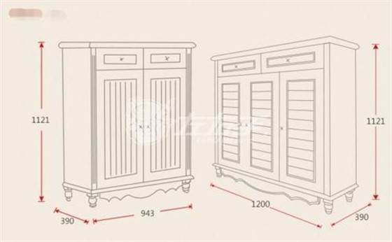 一般鞋柜尺寸是多少？鞋柜尺寸標準尺寸