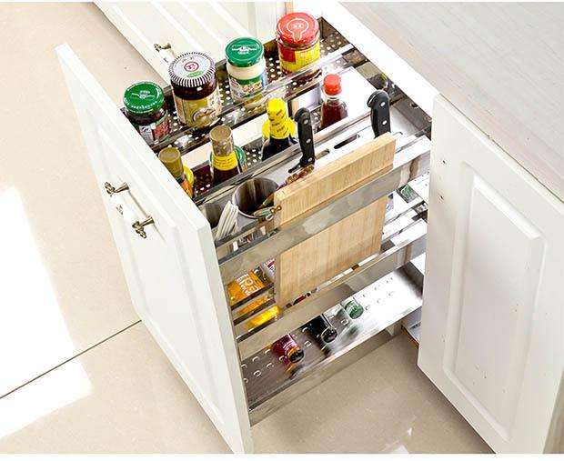 櫥柜調味拉籃安裝方法，很實用值得收藏