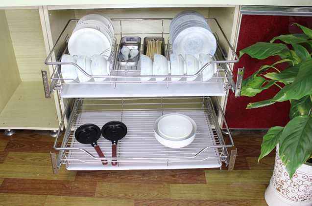 櫥柜拉籃接水盤(pán)安裝方法，下面的教程讓你安裝很輕松