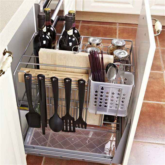 櫥柜拉籃底裝滑軌安裝方法，學(xué)會(huì)了家居安裝不在話(huà)下