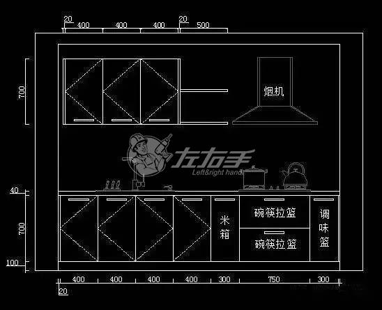 自制瓷磚櫥柜尺寸圖解2 自制瓷磚櫥柜尺寸圖解2