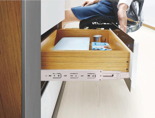 五金櫥柜柜門(mén)：櫥柜家具知識(shí)講解之滑軌三節(jié)軌托底軌