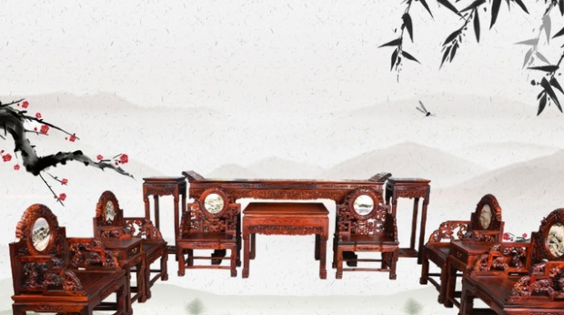 簡(jiǎn)約新中式家具裝修，中式紅木家具具有獨(dú)特的藝術(shù)氣息