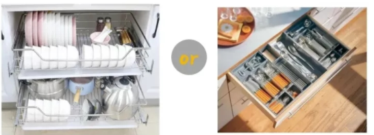 抽屜拉手滑道：櫥柜抽屜免費定制，還需要拉籃嗎？