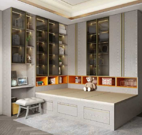 二門深色衣柜：買定制衣柜好，還是成品衣柜好？