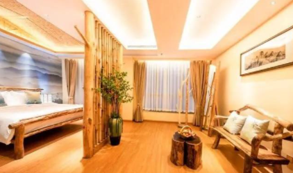 特價民宿設(shè)計圖，民宿原木生態(tài)家具風格