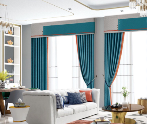 重慶窗簾市場(chǎng)：客廳撞色窗簾？不一樣的視覺(jué)效果