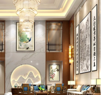 新中式別墅設(shè)計怎么搭配窗簾色彩？