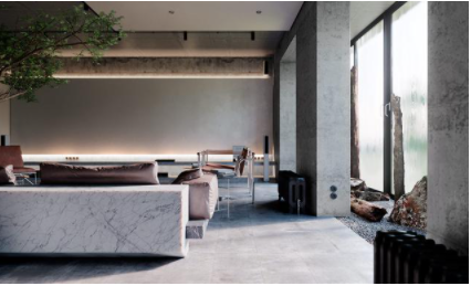 工業(yè)風裝修風格：大理石與混凝土裝飾的暗色系室內空間，精致的工業(yè)風家居設計