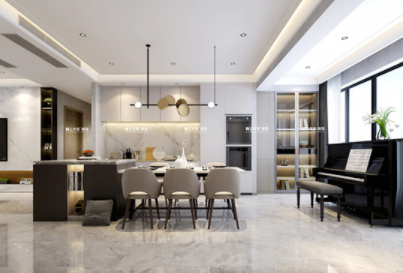 新中式別墅裝潢設(shè)計，別墅軟裝如何定制浴室柜