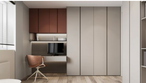 整體書柜款式：定制隱藏式書柜，藏起來的高級感！