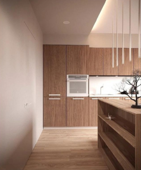 吊頂造型設(shè)計：進門裝局部吊頂，用玄關(guān)柜做背景墻真寬敞