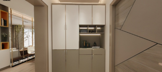 玄關(guān)效果圖設(shè)計：玄關(guān)如何設(shè)計才能不浪費空間？