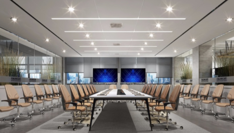 中型精品辦公室裝修，辦公室裝修中燈光如何設計？