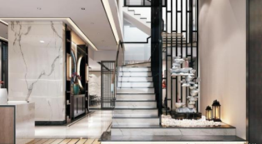 上海別墅裝修裝飾：復式新中式大別墅，清雋秀美惹人愛，詩情畫意顯底蘊