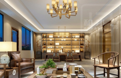 現(xiàn)代別墅設(shè)計(jì)裝修：新中式別墅設(shè)計(jì)怎么搭配窗簾色彩？