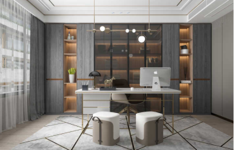 定做家具設(shè)計(jì)圖：書房里一般都要擺放什么家具，才能顯得高端有檔次？