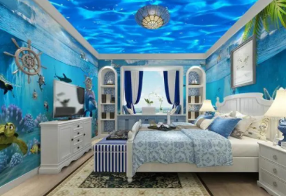 兒童房間設(shè)計(jì)：這個(gè)海洋兒童房什么水平？國(guó)外兒童房有什么可取之處？