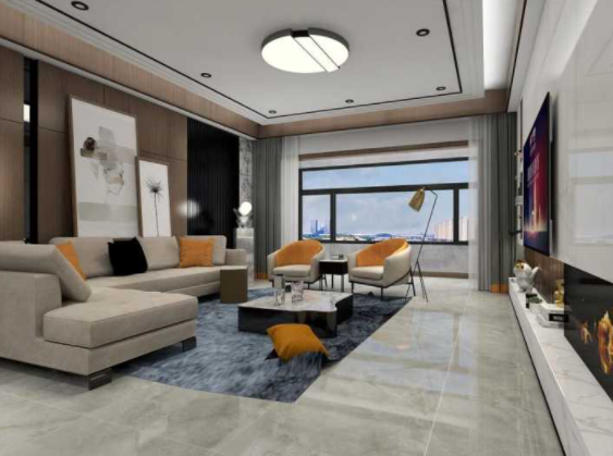 【地磚種類價(jià)格】淺灰色地磚應(yīng)如何搭配客廳家具？